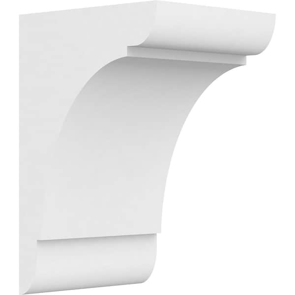 Ekena Millwork Standard Olympic Architectural Grade PVC Corbel, 7"W x 8"D x 12"H CORP07X08X12OLY - main
